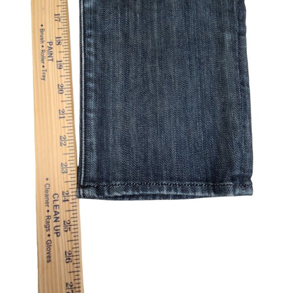 7 For All Mankind Jeans Womens 28 32x24 Straight Leg Medium Wash Low Rise - Picture 12 of 13